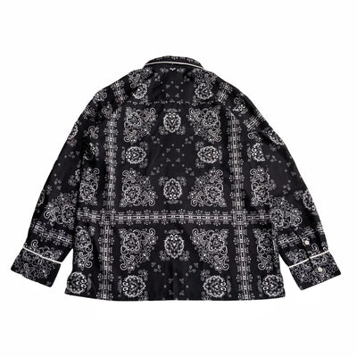 Camisa Estampada de Manga Larga con Botones - Diseño Floral Cashew - Image 3