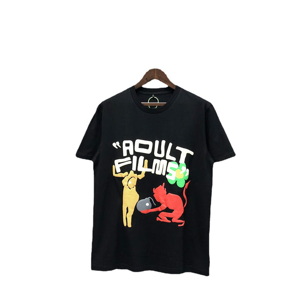 Playera Casual Cuello Redondo Diablillo Estampado para Hombre