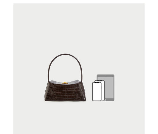 Bolso de Hombro Cocodrilo Francés para Mujer - Image 8