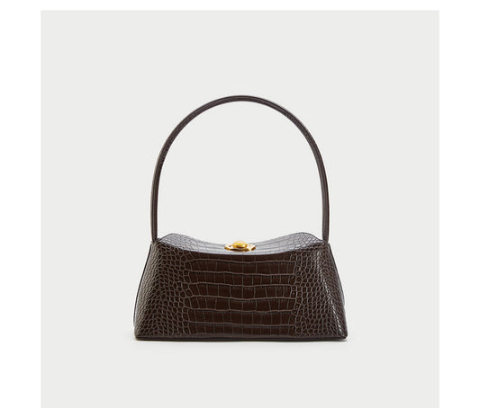 Bolso de Hombro Cocodrilo Francés para Mujer