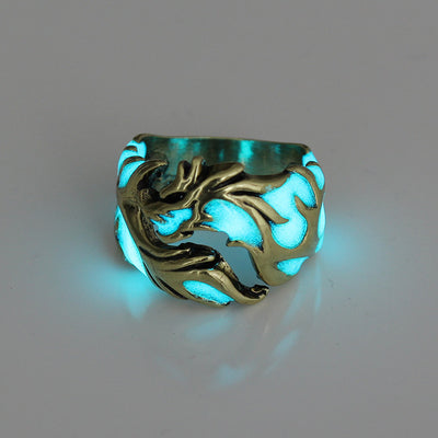 Anillo Luminoso Unisex Dragón Que Brilla en la Oscuridad - Hipoalergénico - Image 4