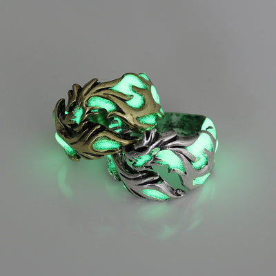 Anillo Luminoso Unisex Dragón Que Brilla en la Oscuridad - Hipoalergénico - Image 5