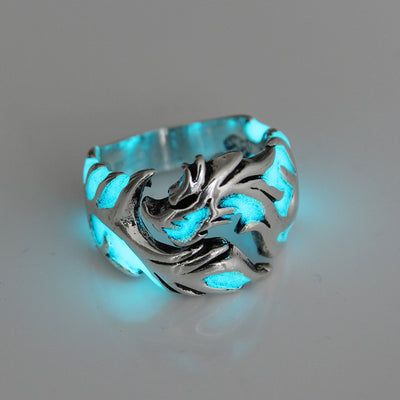 Anillo Luminoso Unisex Dragón Que Brilla en la Oscuridad - Hipoalergénico - Image 6