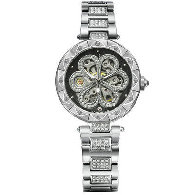 Reloj Automático de Lujo para Mujer Forsining - Acero Inoxidable Dorado Rosa con Cristales