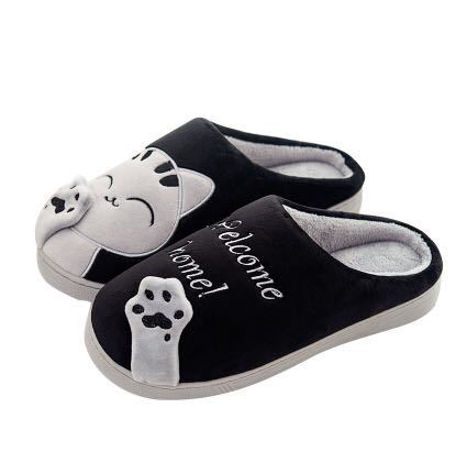 Pantuflas Invierno para Mujer Diseño Gato Cartoon - Cómodas y Cálidas para Casa - Image 3