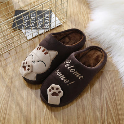 Pantuflas Invierno para Mujer Diseño Gato Cartoon - Cómodas y Cálidas para Casa - Image 5