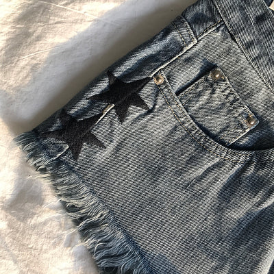 Shorts Denim Cintura Alta Ajustados - Tendencia Hot Pants - Image 9