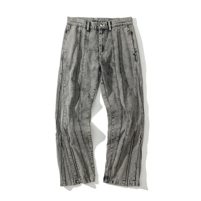Pantalones Vaqueros Talla Grande para Hombre con Dobladillo de Cierre - Image 8