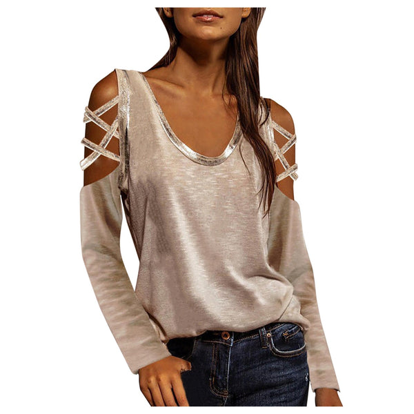 Top Strapless Elegante para Mujer - Cuello Redondo Ajustado