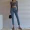 Jeans Ajustados de Cintura Alta con Efecto Reductor
