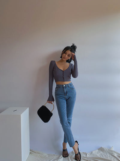 Jeans Ajustados de Cintura Alta con Efecto Reductor - Image 4