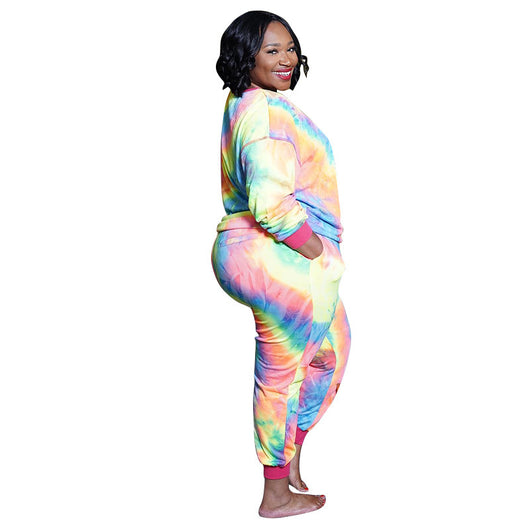 Conjunto Dos Piezas Estampado Animal Print Leopardo y Tie-Dye para Mujer - Image 10