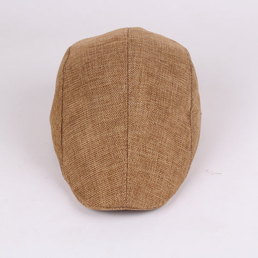 Boina de Algodón y Lino para Hombre - Gorra Transpirable Primavera Otoño - Image 15