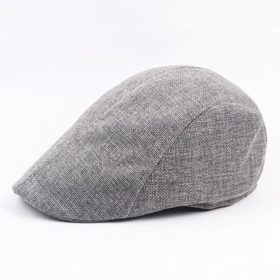Boina de Algodón y Lino para Hombre - Gorra Transpirable Primavera Otoño - Image 11
