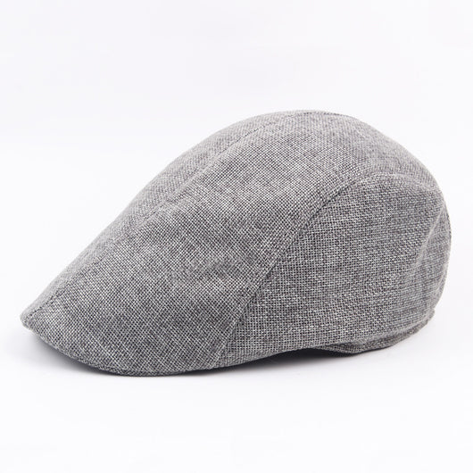 Boina de Algodón y Lino para Hombre - Gorra Transpirable Primavera Otoño - Image 11