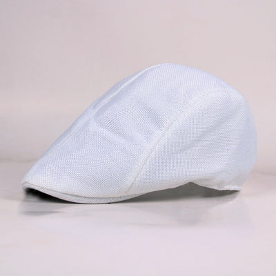 Boina de Algodón y Lino para Hombre - Gorra Transpirable Primavera Otoño - Image 5