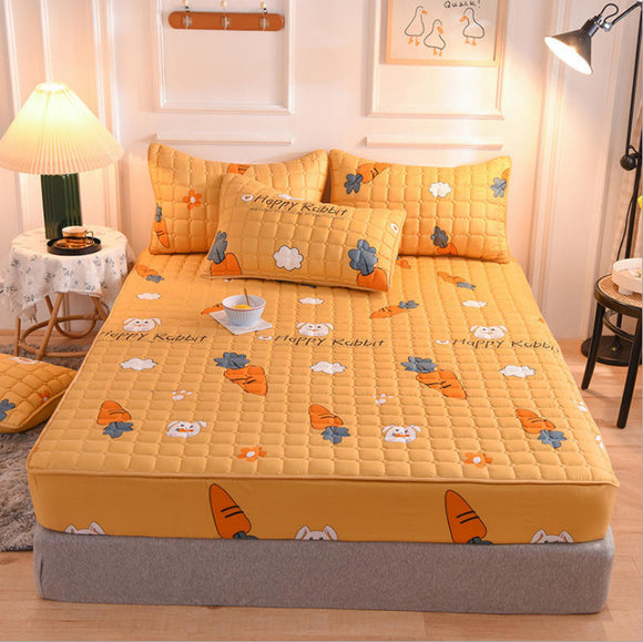 Juego de Sábanas Acolchadas Premium con Funda de Almohada Quilted