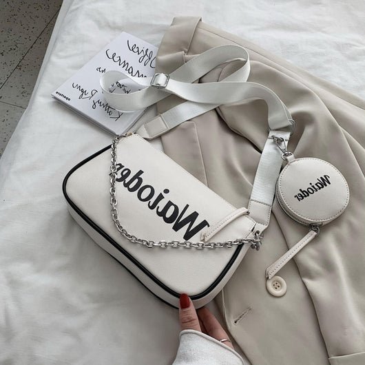 Bolsa Mensajero Bandolera Asimétrica - Estilo Urbano Tendencia Estudiante - Image 9