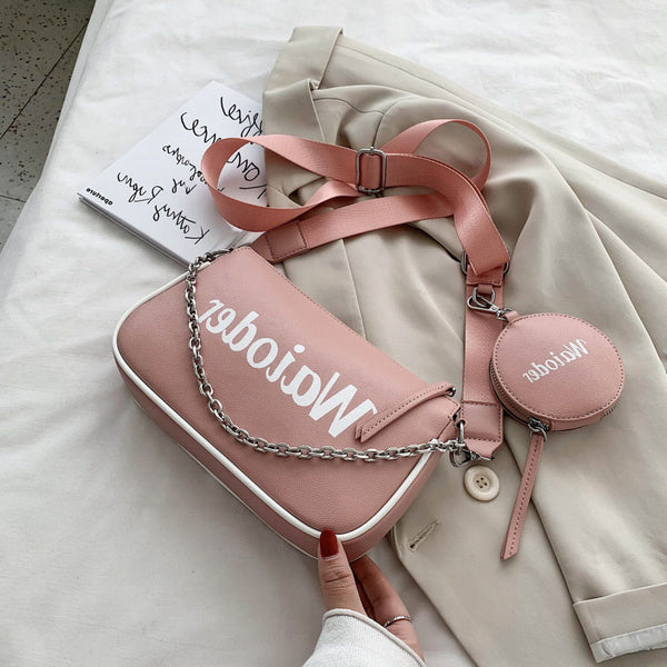 Bolsa Mensajero Bandolera Asimétrica - Estilo Urbano Tendencia Estudiante