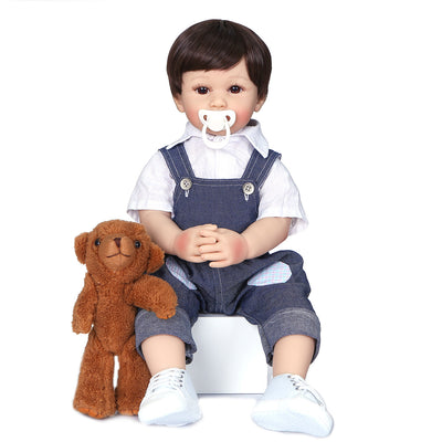 Muñeca Bebé Reborn Realista 60 cm - Niño con Detalles Auténticos - Image 8