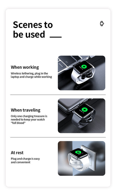 Cargador Inalámbrico USB Portátil para Reloj con Carga Rápida - Image 16