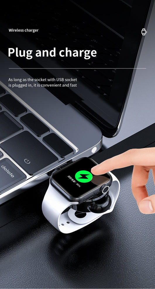 Cargador Inalámbrico USB Portátil para Reloj con Carga Rápida - Image 22