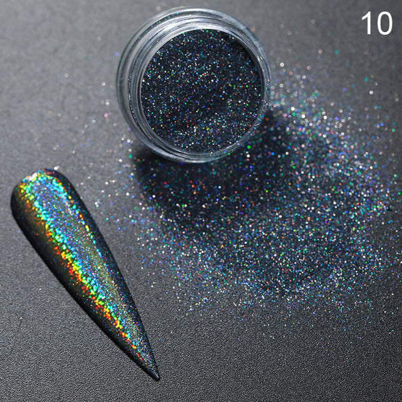Polvo Espejo Symphony - Glitter Plateado para Uñas