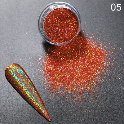 Polvo Espejo Symphony - Glitter Plateado para Uñas - Image 5