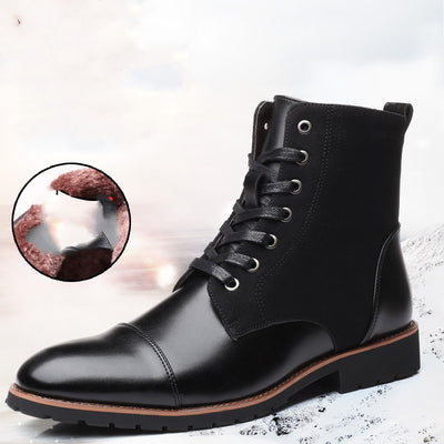 Botas Martin Casuales para Hombre con Forro Cálido y Corte Militar - Image 3