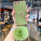 Funda para Celular con Bolas de Peluche - Otoño e Invierno