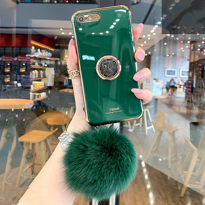 Funda para Celular con Bolas de Peluche - Otoño e Invierno - Image 4