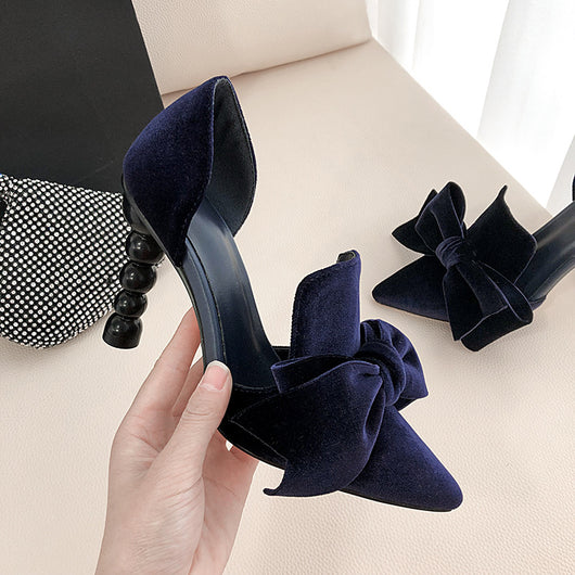 Sandalias de Cuero con Moño Elegante - Zapatos Femeninos de Temperamento - Image 10