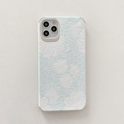 Funda Protectora con Diseño de Encaje Floral en Relieve para Apple - Image 9