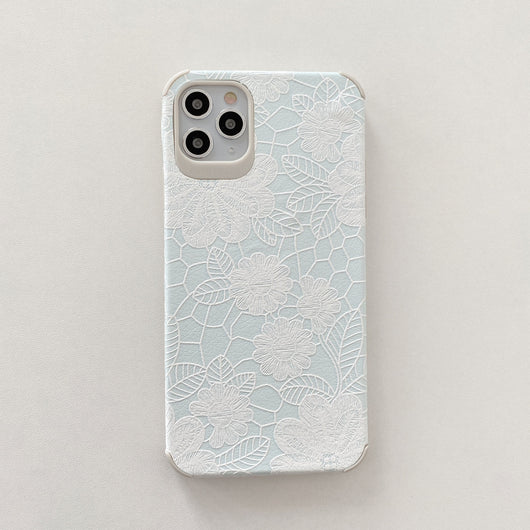 Funda Protectora con Diseño de Encaje Floral en Relieve para Apple - Image 4