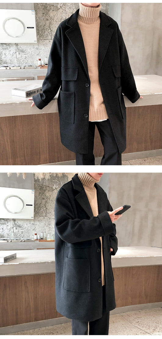 Abrigo de Lana Grueso Casual para Invierno - Image 14
