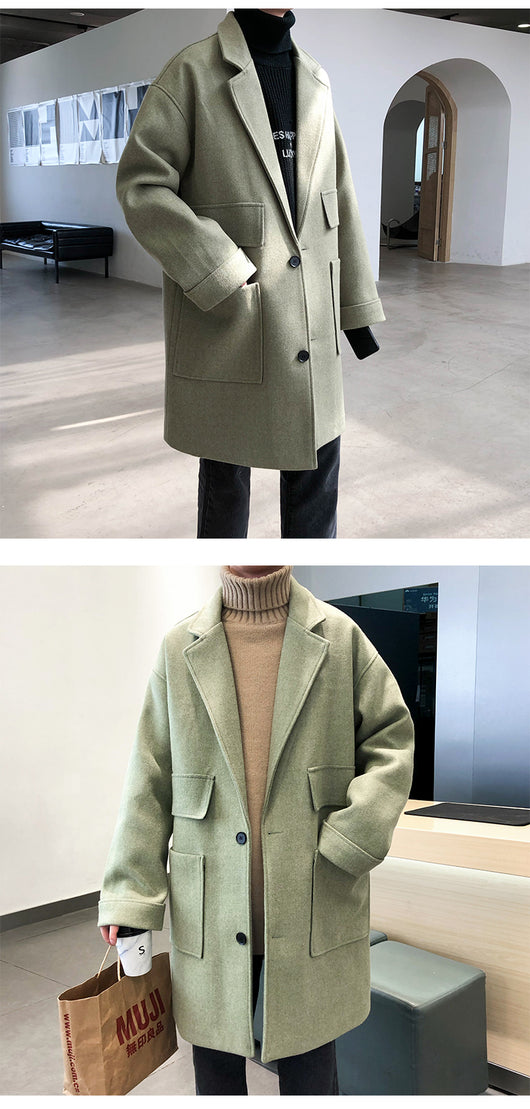 Abrigo de Lana Grueso Casual para Invierno - Image 13