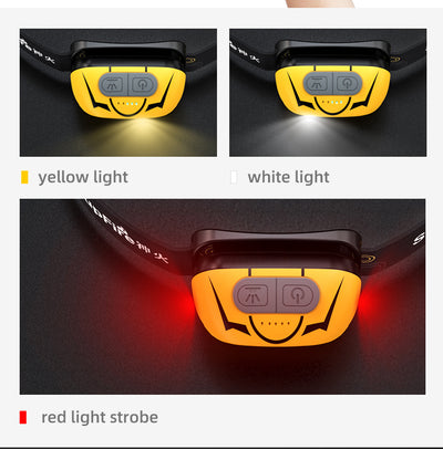 Linterna Frontal LED de Alta Potencia con Sensor de Movimiento para Pesca Nocturna - Image 7