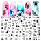 Stickers de Uñas Geométricos Blanco y Negro Estilo Europeo