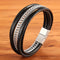 Pulsera de Cuero para Hombre Estilo Punk Minimalista y Versátil