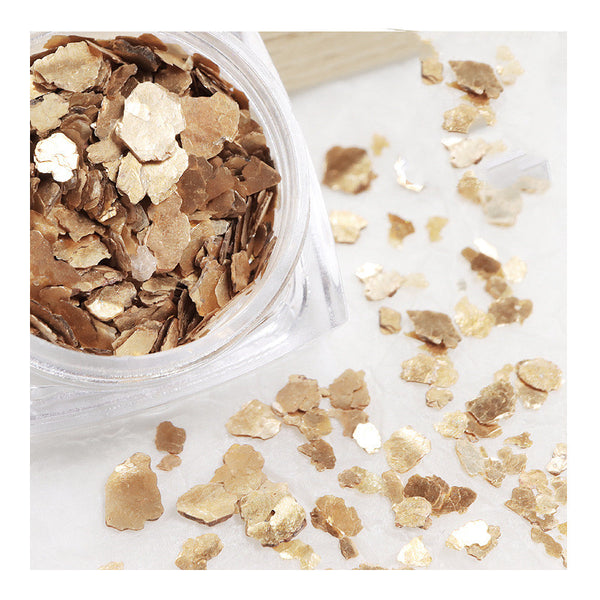 Pasta Decorativa para Uñas con Mica Cobre y Oro Fototerapia