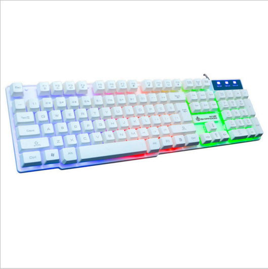 Teclado Mecánico Gaming con Panel Luminoso USB y Ratón Incluido - Image 2