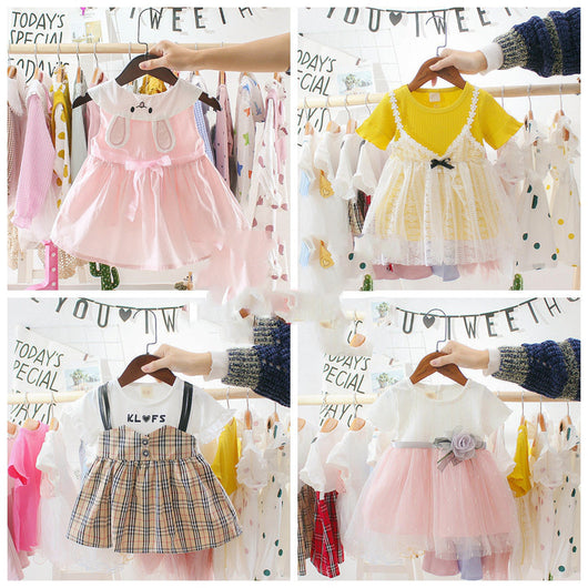Vestido Princesa Infantil de Verano Estilo Extranjero - Image 6
