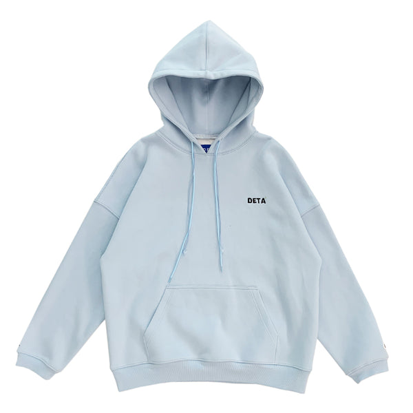 Sudadera con Capucha Oversized y Logotipo Bordado en Terciopelo