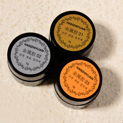 Adhesivo Fotopolímero para Uñas con Efecto Espejo Dorado y Plateado - Image 3