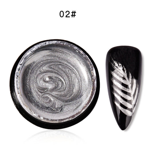 Adhesivo Fotopolímero para Uñas con Efecto Espejo Dorado y Plateado - Image 5