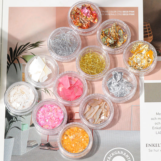 Accesorios de Nail Art: Láminas de Oro, Plata y Efectos Metalizados - Image 23