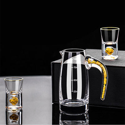 Copa de Vino Blanco Premium con Detalles en Oro