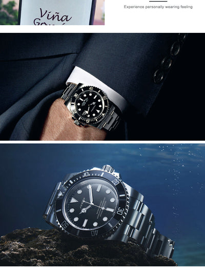 Reloj de Acero Inoxidable para Hombre con Esfera Luminosa y Resistencia al Agua - Image 4