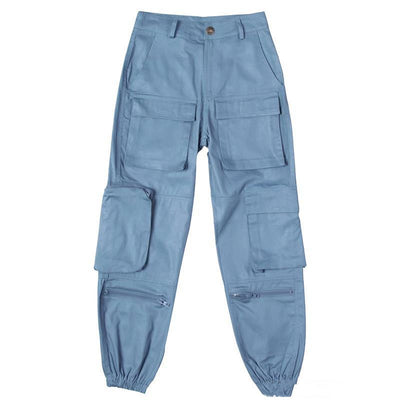 Overol Mujer Cintura Alta Bolsillos Múltiples Estilo Boyfriend Casual - Image 18