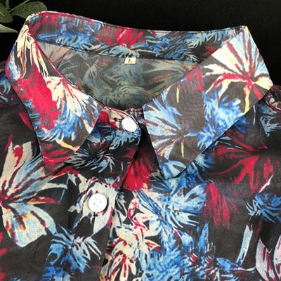 Blusa Estampada Calada Transparente Sexy - Image 10